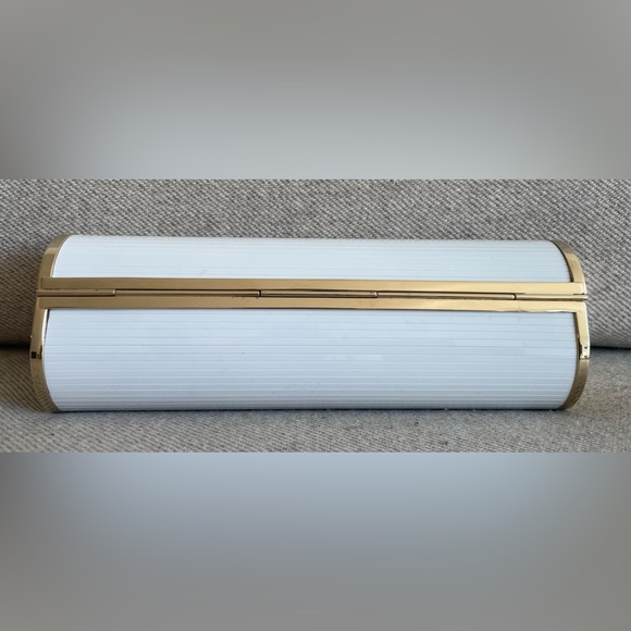 Jimmy Choo White Cylinder Acrylic Evening Clutch Bag - Picture 3 of 10